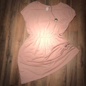 H&M T-shirt Dress // Soft Rose Pink
